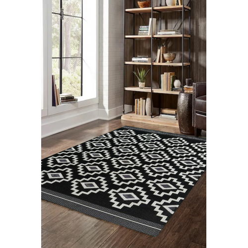 Sisal Bukle Örgü  200x290 Siyah Süper Kalite Kilim