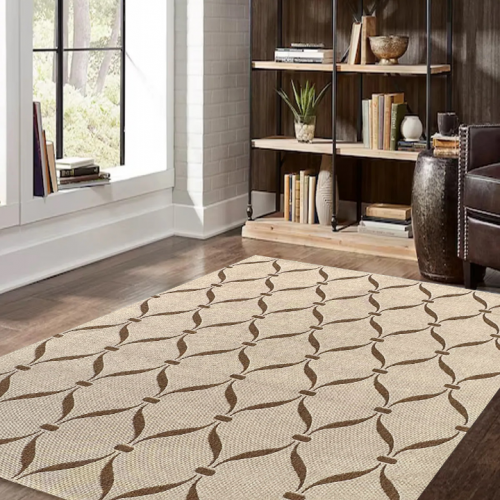 Sisal Bukle Örgü  240x305 Kahve Süper Kalite Kilim